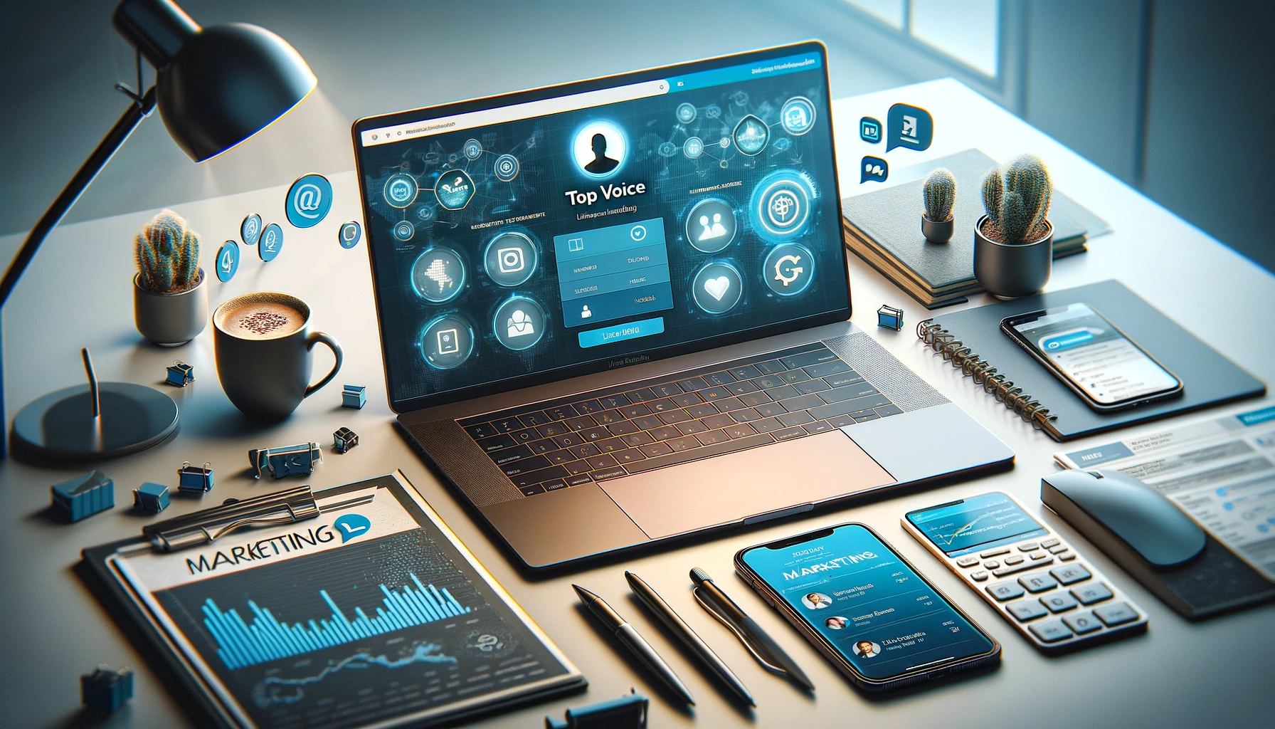 How To Become Linkedin Top Voice Concept Illustration